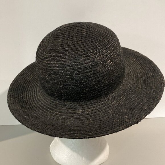 Festival Black Wide Brim Sun Hat - Picture 3 of 13